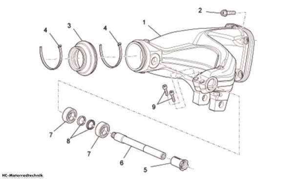 Moto Guzzi Schwinge Stelvio 1200 NTX ABS
