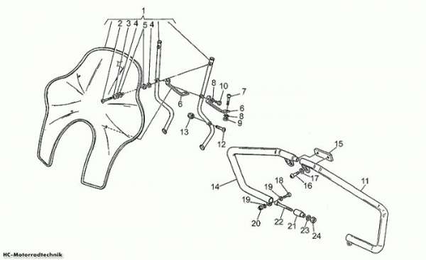 Moto Guzzi Windschut California III Iniezione 1000