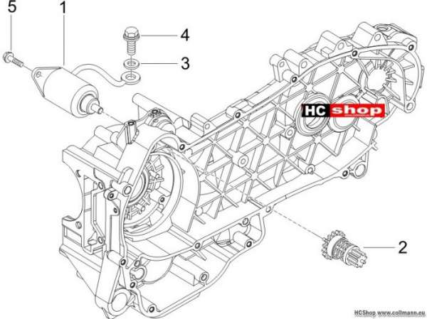 Piaggio Starter - Elektrischer starter X8 200