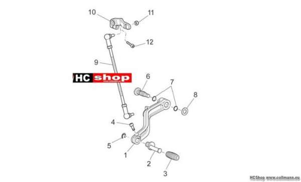 Moto Guzzi Griso 8V Schalthebel