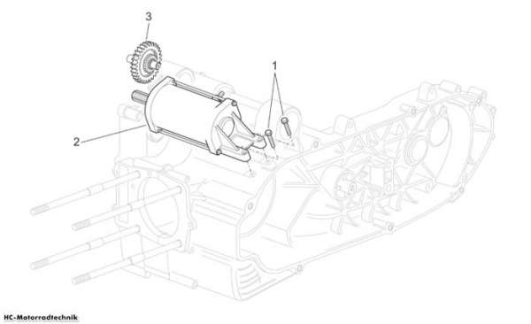 Aprilia Startermotor II Scarabeo E2 125/250