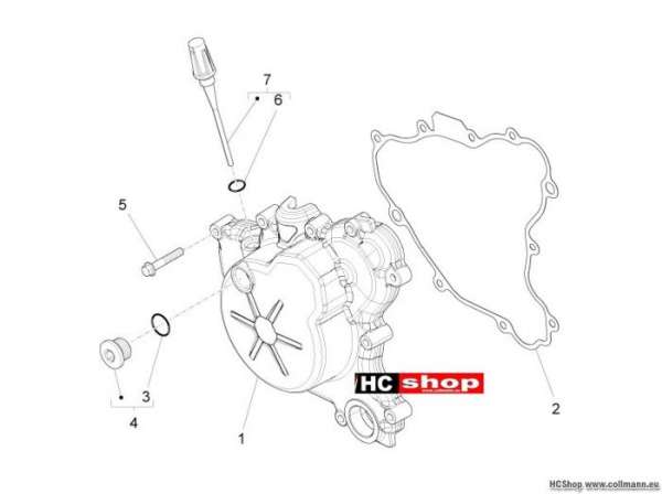 Aprilia RS4 125 SBK Zuenderdeckel