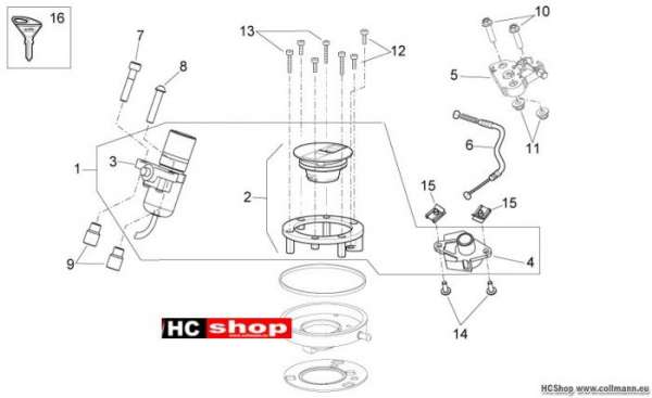 Aprilia Shiver 750 Bausatz Schlösser