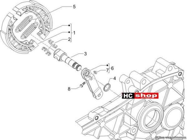 Piaggio Hinterbremse TPH 50