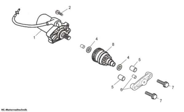 Aprilia Startermotor RS 50