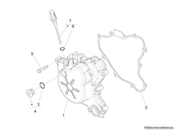 Aprilia Zuenderdeckel RS4 125 4T