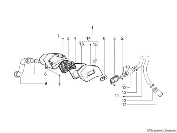 Vespa Sekundäre Nebenluft LX 50 2T