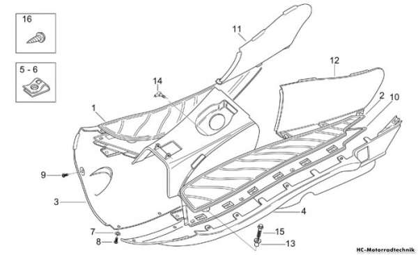 Aprilia Mittlerer Aufbau I Leonardo 125-150