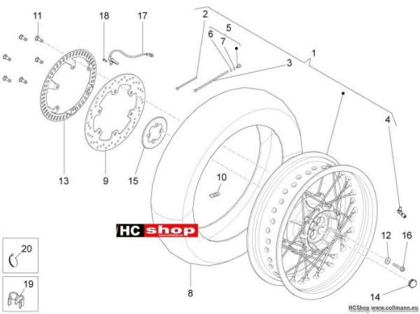 Moto Guzzi Stelvio 1200 Hinterrad