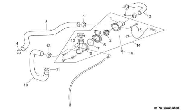 Aprilia Thermostat RS 250