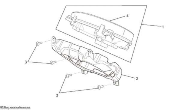 Aprilia Instrumententafel Scarabeo IE Light 125/200