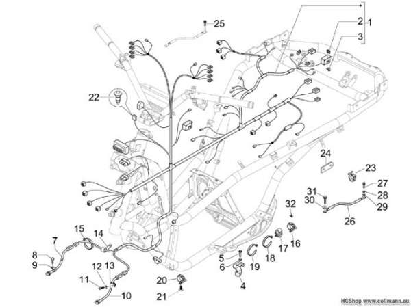 Piaggio Hauptkabelbaum MP3 125 ie