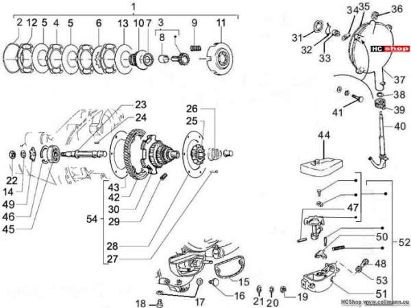Vespa Schaltgetriebe PX 125/150