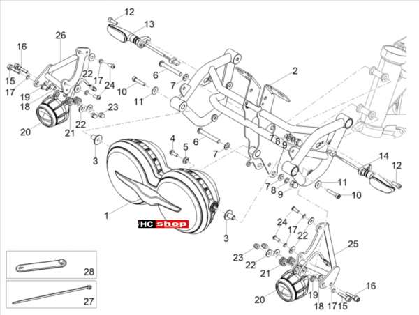 Moto Guzzi V85 TT TRAVEL PACK E4 ABS Lichter Vorne