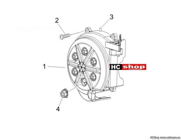 Gilera Schwungraddeckel - Ölfilter Runner 50 Purejet