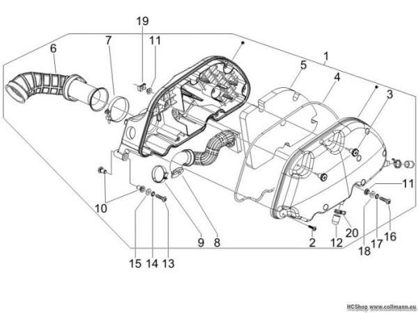 Piaggio Luftfilter X9 125 Evolution