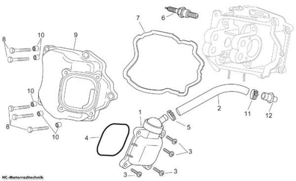 Aprilia Ölablaßventil Scarabeo E2 125/200