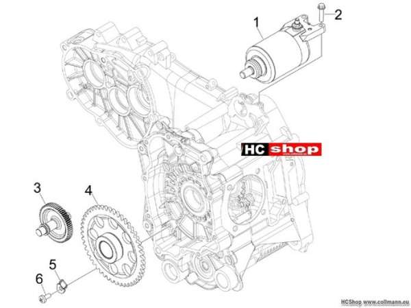 Piaggio Starter - Elektrischer starter MP3 300