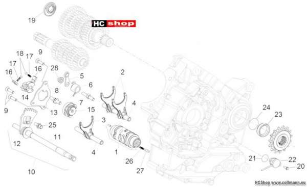 Aprilia Shiver 750 Schaltgabel