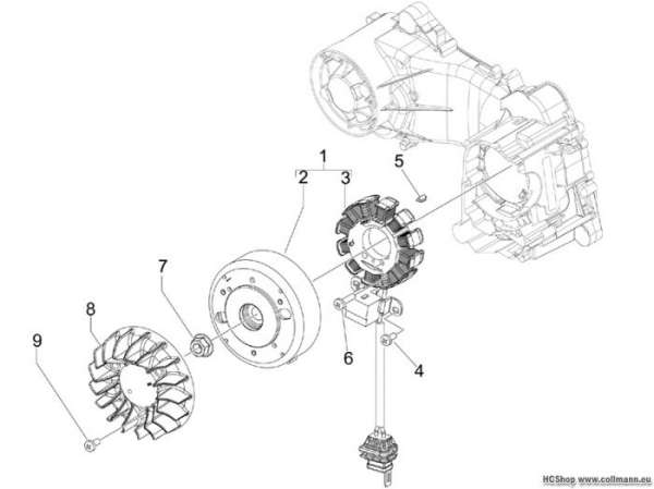 Vespa Lichtmaschine LX 50 4T