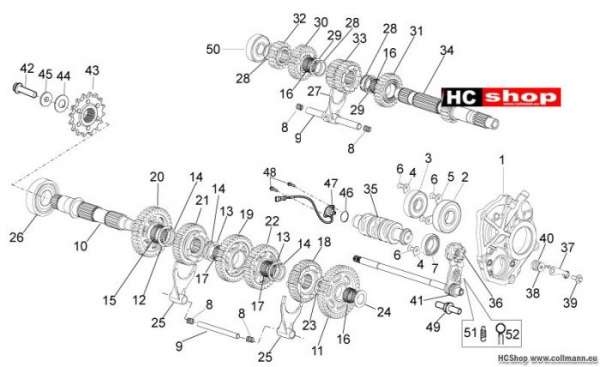 Aprilia Schaltgetriebe RSV4 Factory ABS