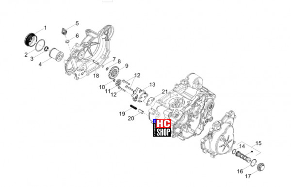 Aprilia RS 125 E5+ - Motor - Schmierung