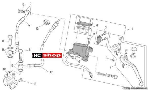 Moto Guzzi Griso 1200 8V Kupplung schalt. kpl