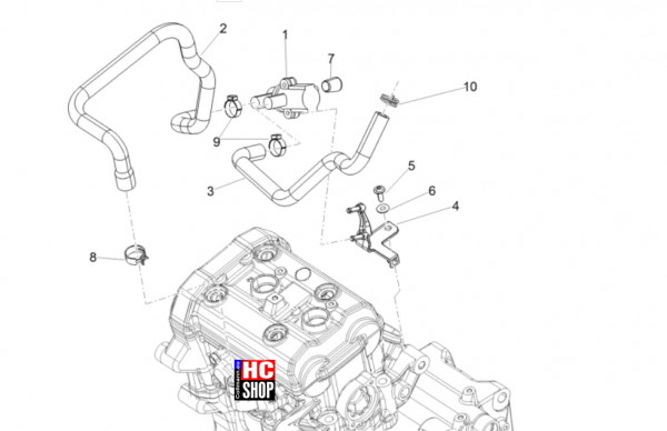 Aprilia RS 660 E5+ - Motor - Secondary Air