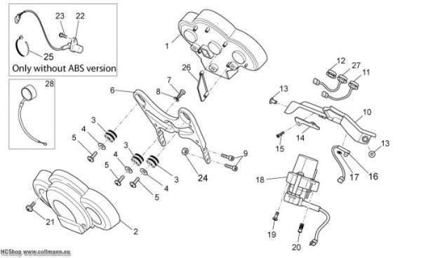 Moto Guzzi Instrumententafel 1200 Sport 8V