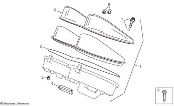 Aprilia Instrumententafel Atlantic 125