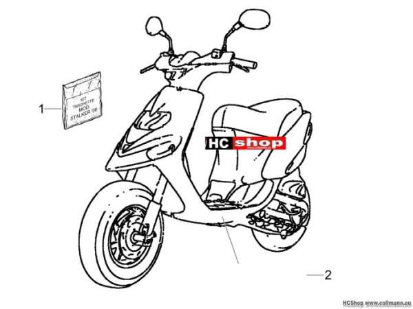 Gilera Plaketten - Verzierungen STalker 50
