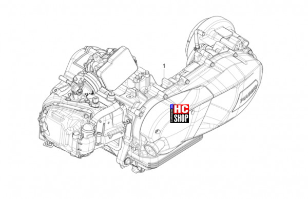 Piaggio Liberty 125 iget E5+ - Motor - Motor komplett