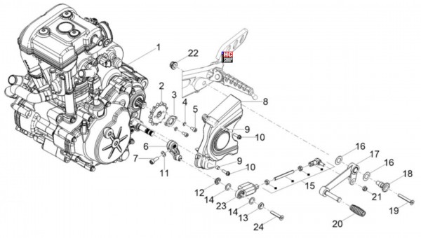 Aprilia RS 125 ABS E5 - Motor - Motor Fertigstellung