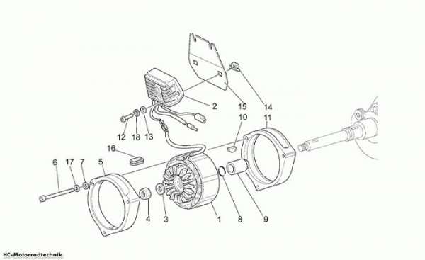 Moto Guzzi Stromgenerator California Special Sport 1100