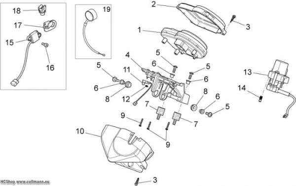 Moto Guzzi Instrumententafel Griso V 8V 1200