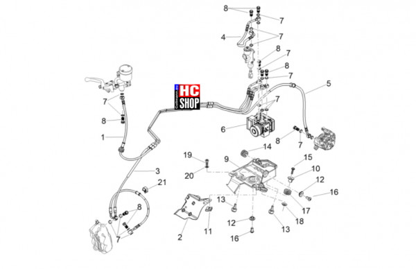 Aprilia Tuono V4 Factory 1100 E5+ - Bremsanlage - Bremsanlage ABS