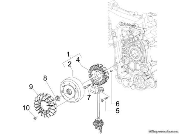 Piaggio Lichtmaschine Fly 50 4T