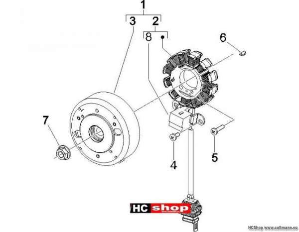 Gilera Lichtmaschine RUnner 50 Purejet