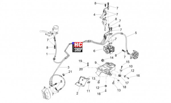 Aprilia Tuono V4 Factory 1100 E5 SE 09 SBK - Bremsanlage - Bremsanlage ABS