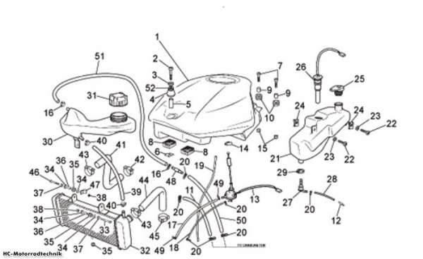Aprilia Kraftstofftank RS 50