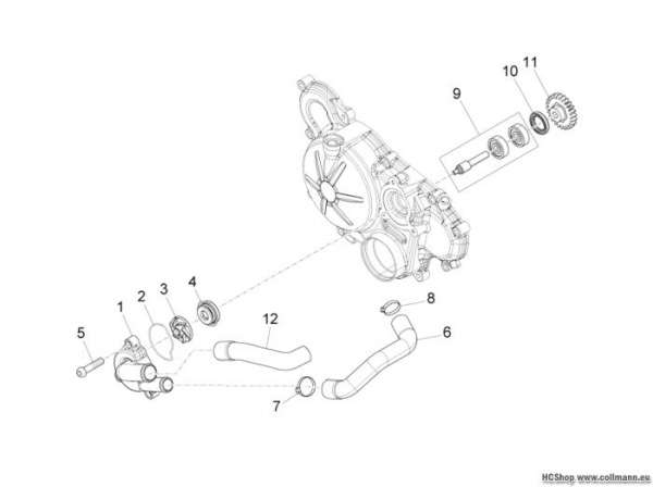 Aprilia Wasserpumpenritzel RSV4 1000 APRC R