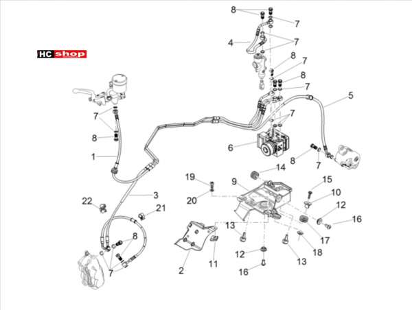 Aprilia Tuono V4 Factory 1100 Superpole Rahmen Bremsanlage ABS