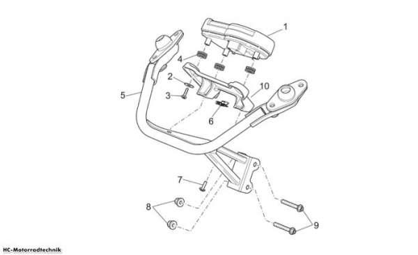 Aprilia Instrumententafel RS E2 / E3 125