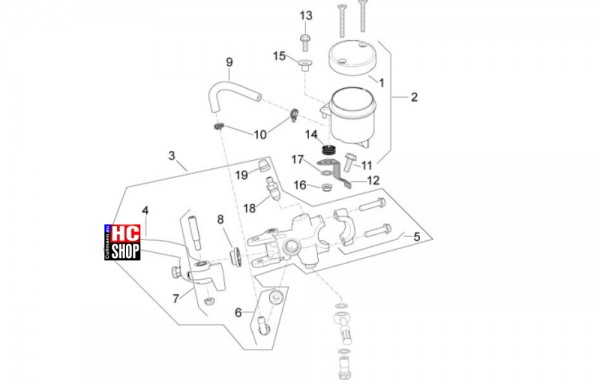 Aprilia RSV4 1100 Factory E5 - Bremsanlage - Vorderradbremspumpe
