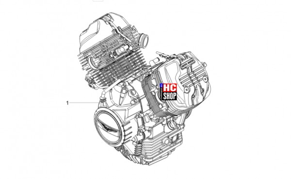 Moto Guzzi V7 Stone Special Edition 850 E5 - Motor - Motor-Fertigstellung