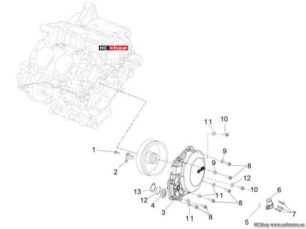 Aprilia Zuenderdeckel RSV4 1000
