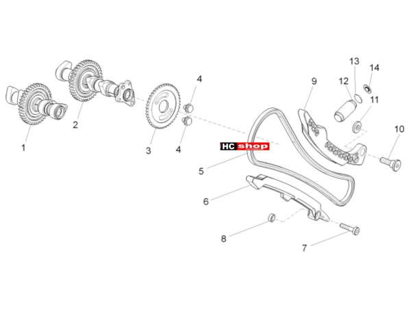 Aprilia Tuono V4 1100 RR E4 ABS Motor Vordere Zylindersteuer