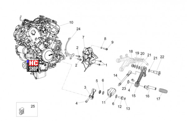 Aprilia Tuono V4 Factory 1100 E5+ - Motor - Motor-Fertigstellung