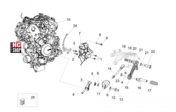 Aprilia Tuono V4 Factory 1100 E5 SE 09 SBK - Motor - Motor-Fertigstellung