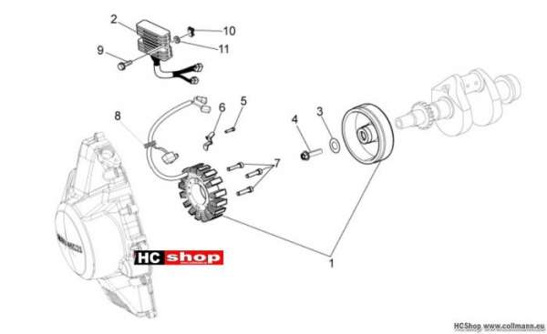 Moto Guzzi V7 Special Drehstromgenerator - Regler
